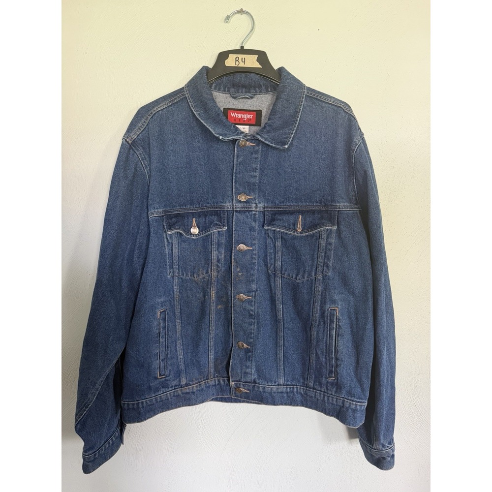 Wrangler Cowboy Cut Unlined Denim Jacket for Men, Size - XL - Denim